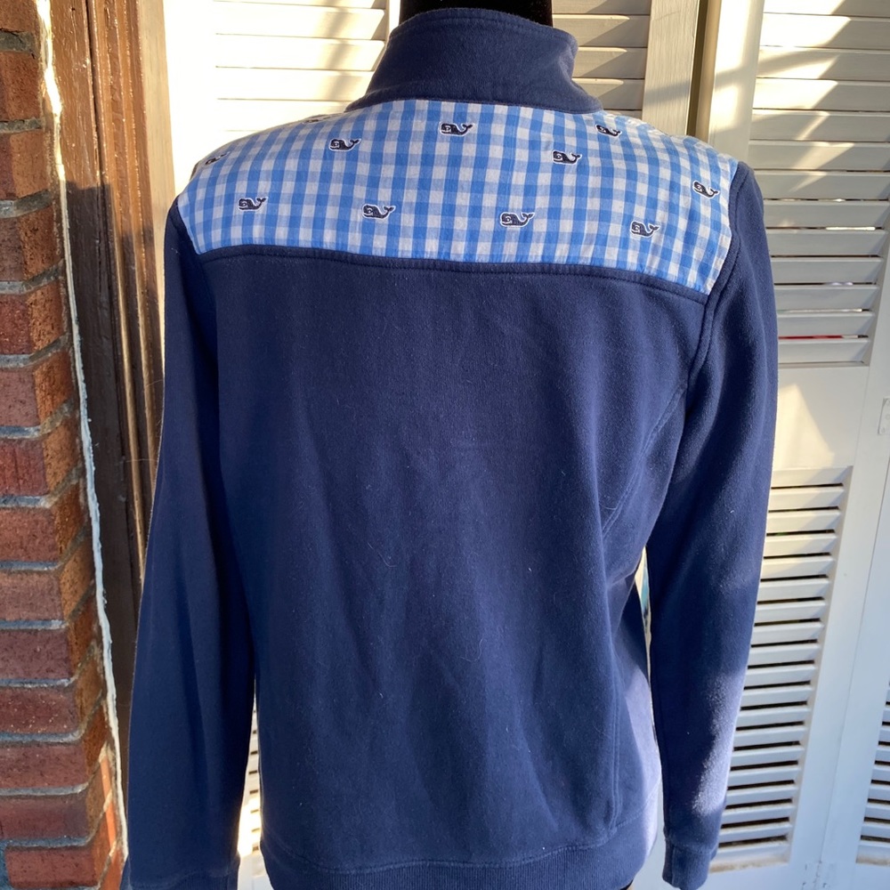 Vineyard Vines Jacket Pullover Half Zip Blue M - image 3